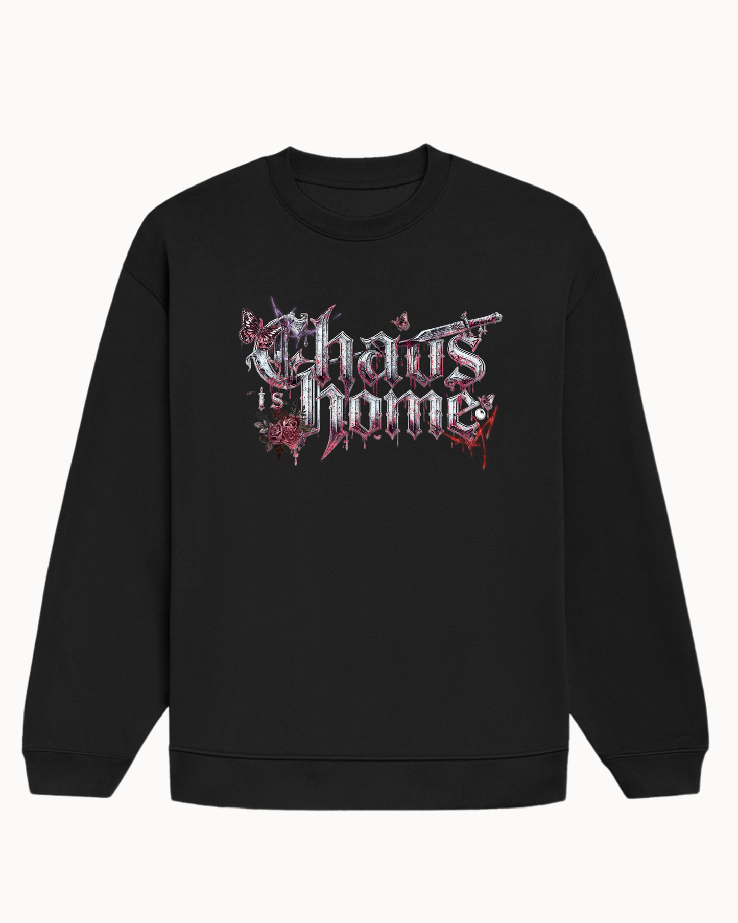 Chaos Is Home Oversized Sweatshirt