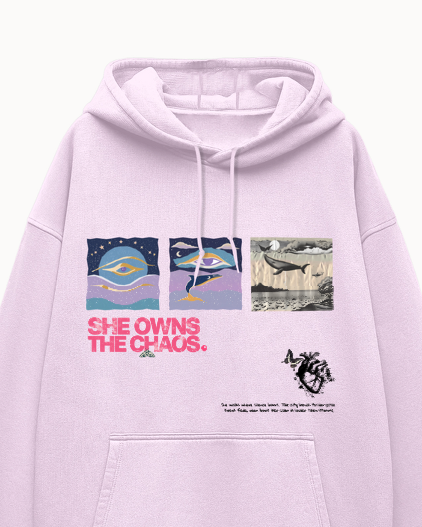 She Owns The Chaos Oversized Hoodie
