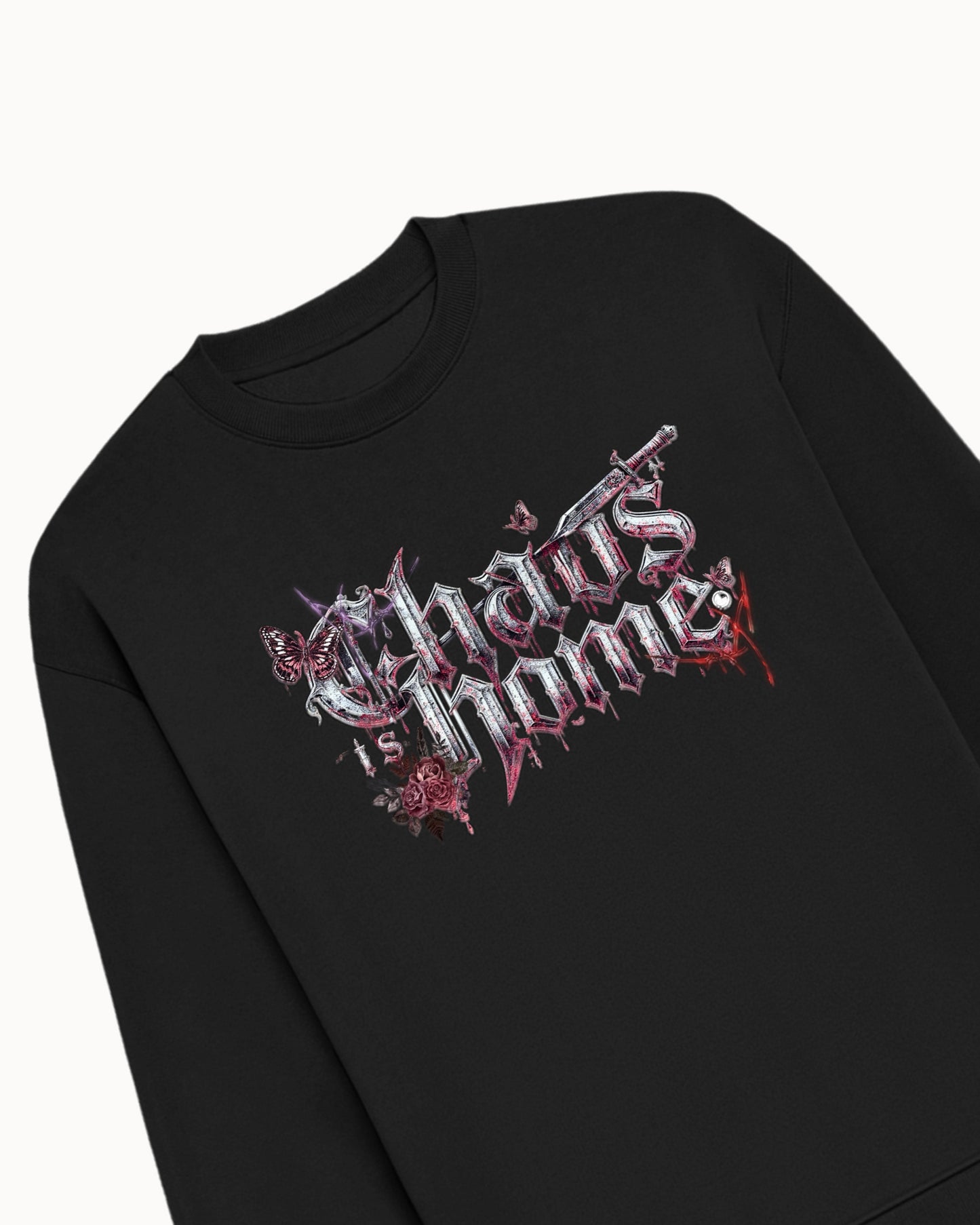 Chaos Is Home Oversized Sweatshirt