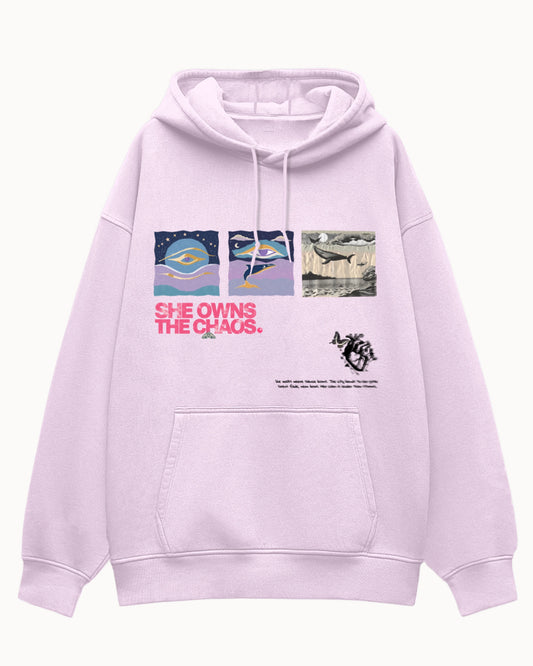 She Owns The Chaos Oversized Hoodie