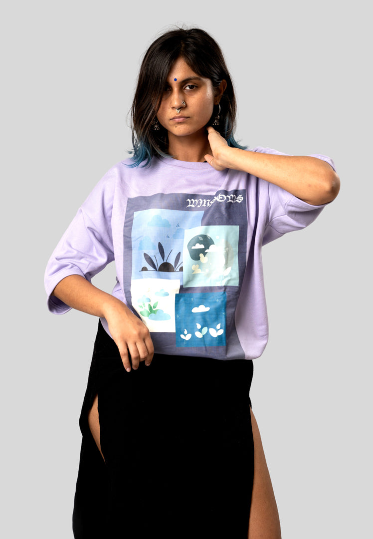 Gafa Unisex Terry Oversized T-Shirt in Premium Cotton Blend, Comfortable Fit, Ideal for Casual Wear and Everyday Style.