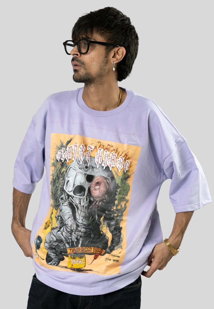 Gafa Unisex Terry Oversized T-Shirt in Premium Cotton Blend, Comfortable Fit, Ideal for Casual Wear and Everyday Style.