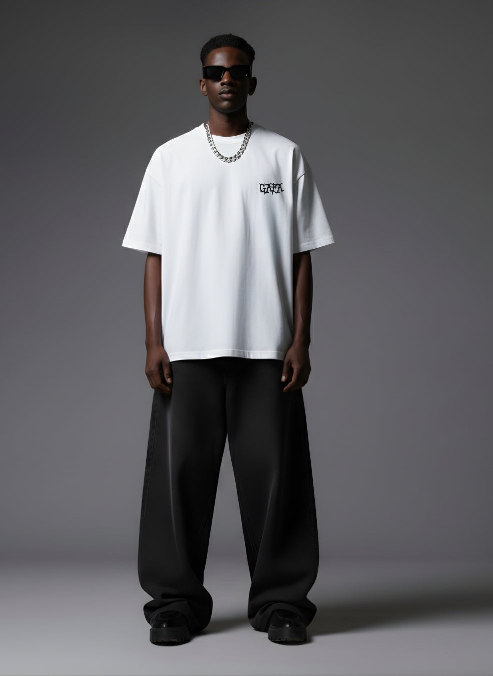 PAIN TO PURPOSE WHITE OVERSIZED T-SHIRT