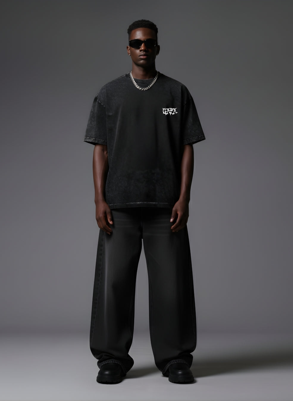 PAIN TO PURPOSE BLACK OVERSIZED T-SHIRT