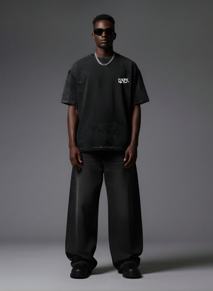 PAIN TO PURPOSE BLACK OVERSIZED T-SHIRT