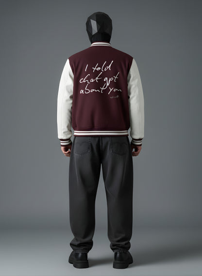 I told chat gpt Varsity Jacket