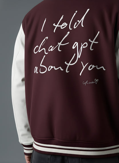 I told chat gpt Varsity Jacket