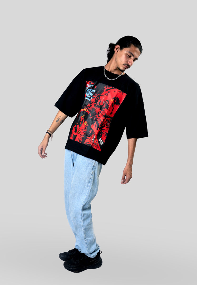 Gafa Unisex Terry Oversized T-Shirt in Premium Cotton Blend, Comfortable Fit, Ideal for Casual Wear and Everyday Style.