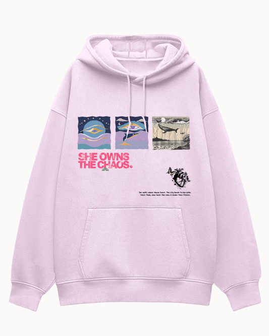 She Owns The Chaos Oversized Hoodie