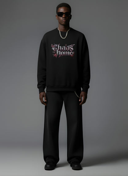 Chaos Is Home Oversized Sweatshirt