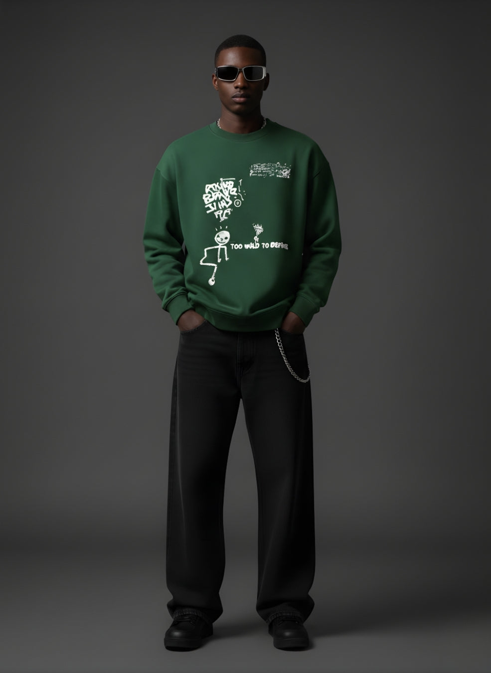 TOO WILD Oversized Sweatshirt