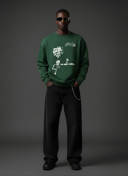 TOO WILD Oversized Sweatshirt