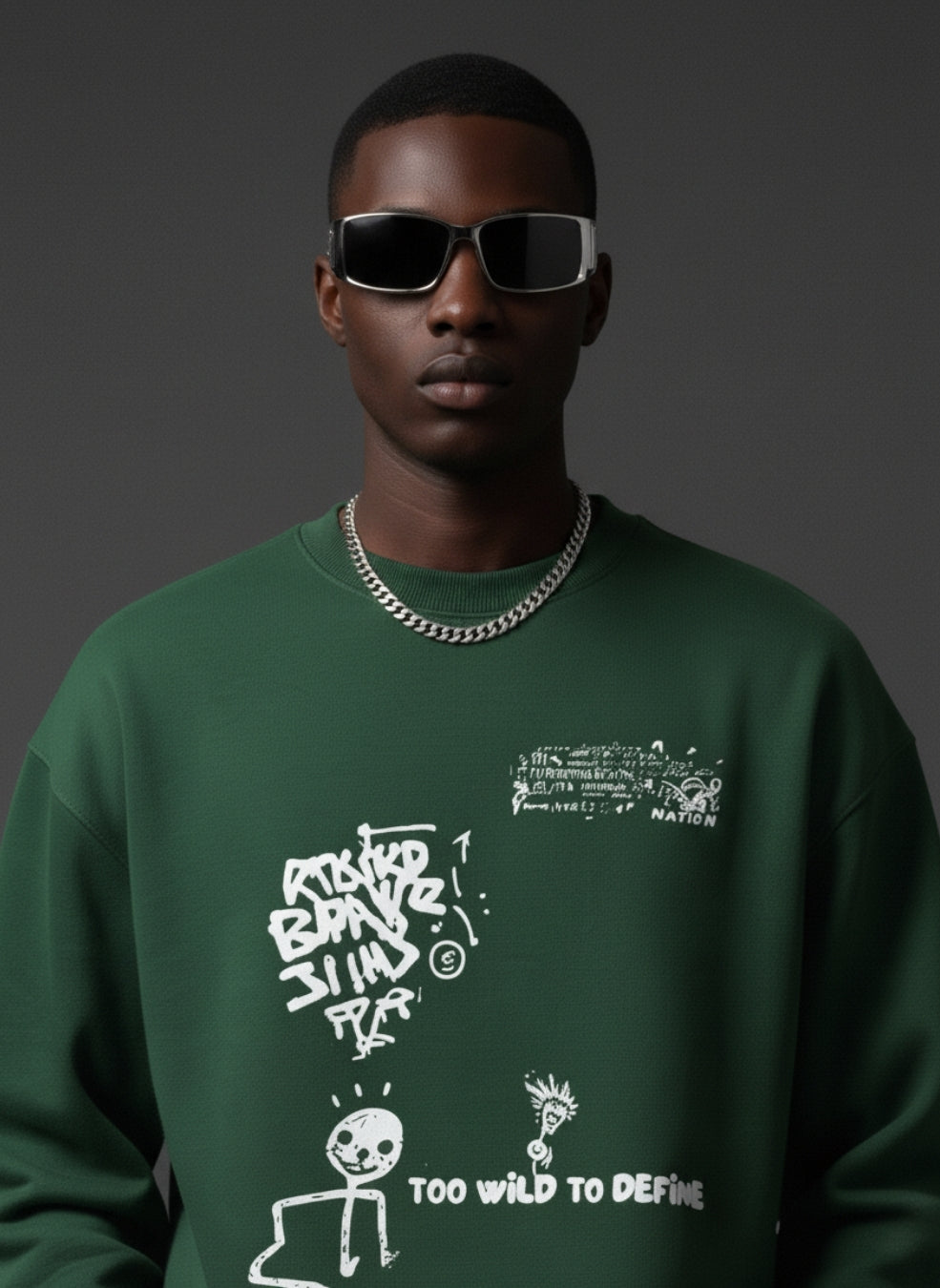 TOO WILD Oversized Sweatshirt