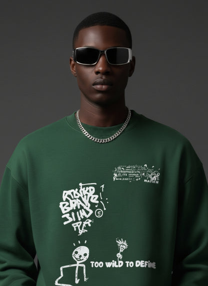 TOO WILD Oversized Sweatshirt