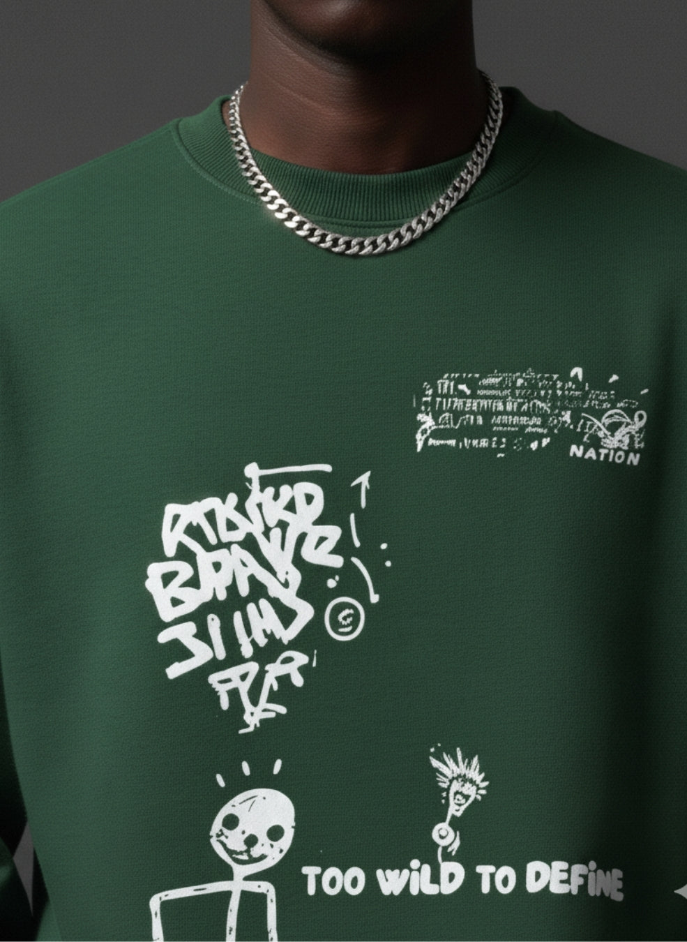 TOO WILD Oversized Sweatshirt