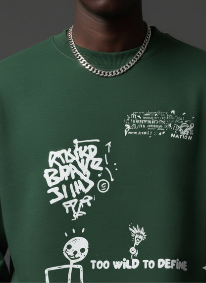 TOO WILD Oversized Sweatshirt