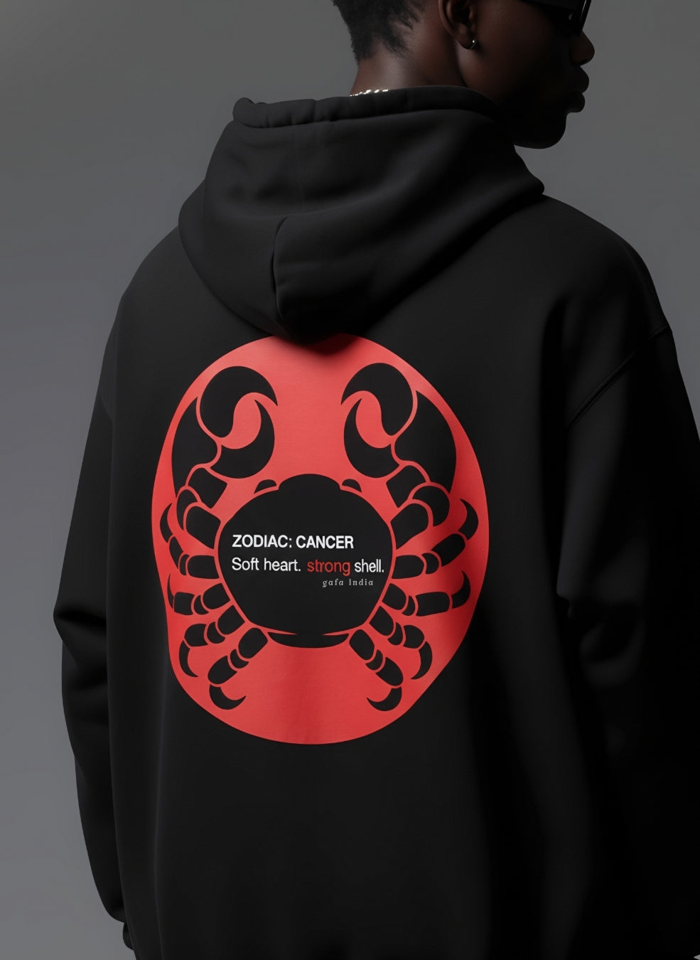 Red Orbit Cancer Oversized Hoodie