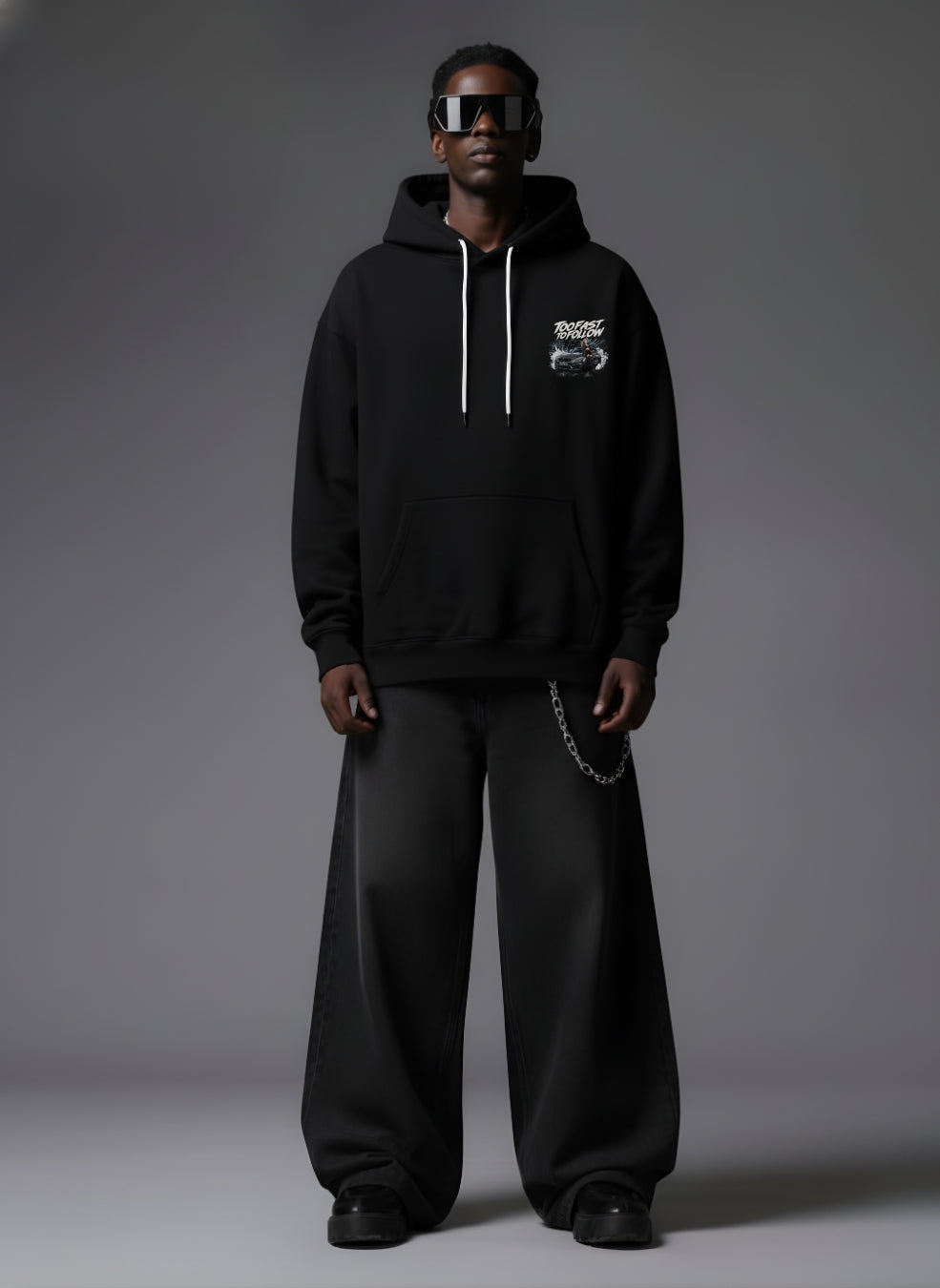 Too Fast To Follow Oversized Hoodie