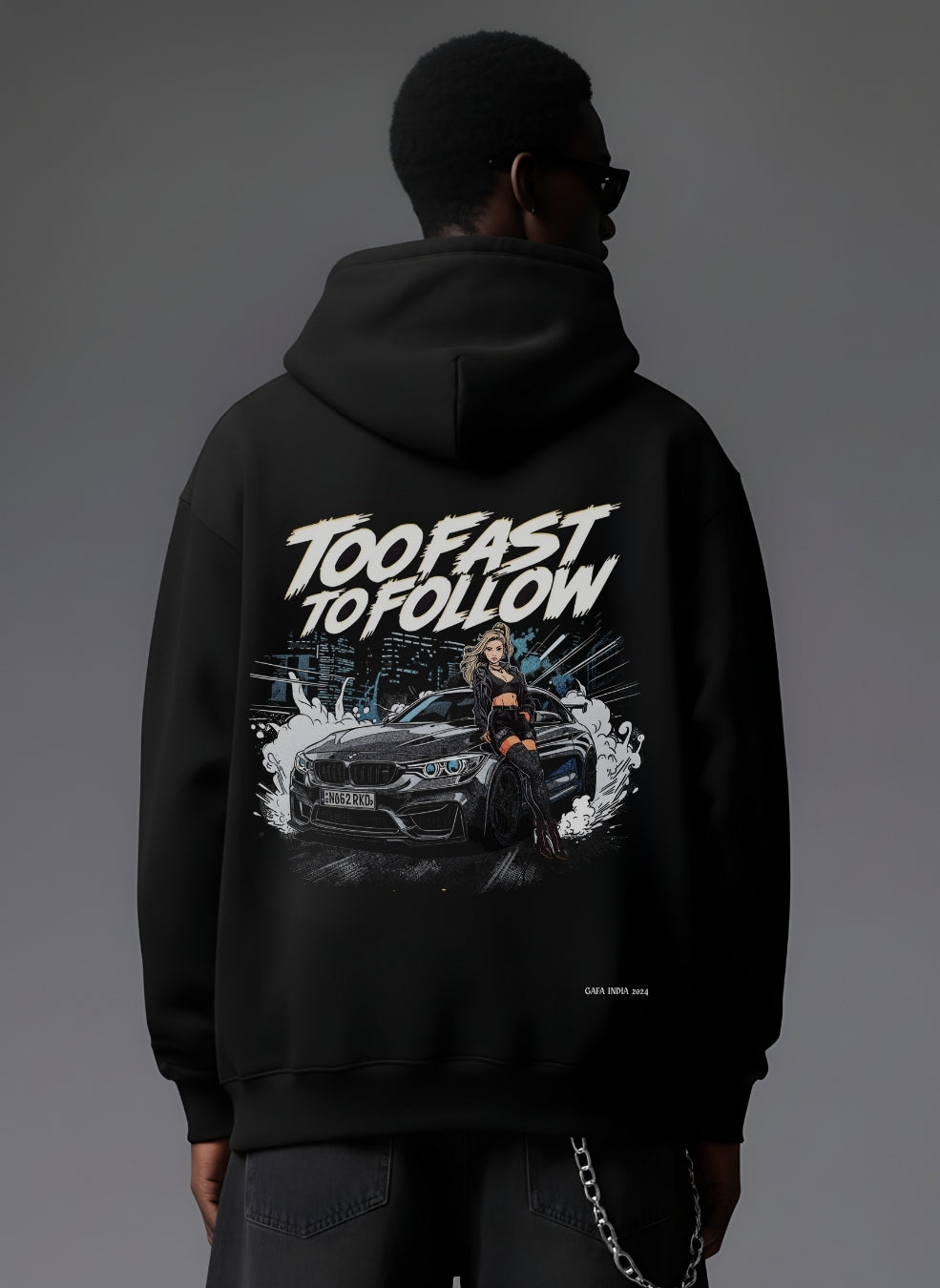 Too Fast To Follow Oversized Hoodie