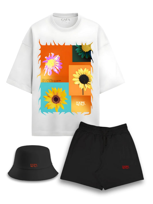 Feminine Flame: Sunflower, Short, Hat